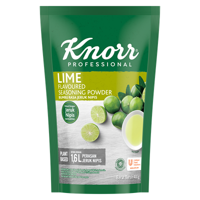 Knorr Lime Powder - Knorr Lime Powder, bubuk jeruk nipis berkualitas yang mudah dibuat dan dapat digunakan untuk berbagai hidangan.